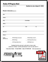 2008 Program Book Ad Request Form